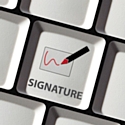 La fin de la signature manuscrite signée par Universign