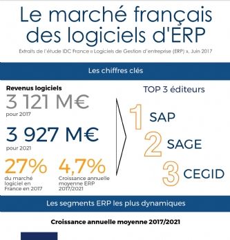 Data & Méthodologie : Le marché français des logiciels d'ERP en 2017