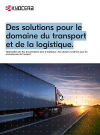 Couverture Des solutions pour le domaine du transport et de la logistique.