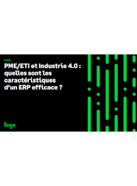 Couverture PME/ETI et Industrie 4.0 : quelles sont les caractéristiques d’un ERP efficace ?